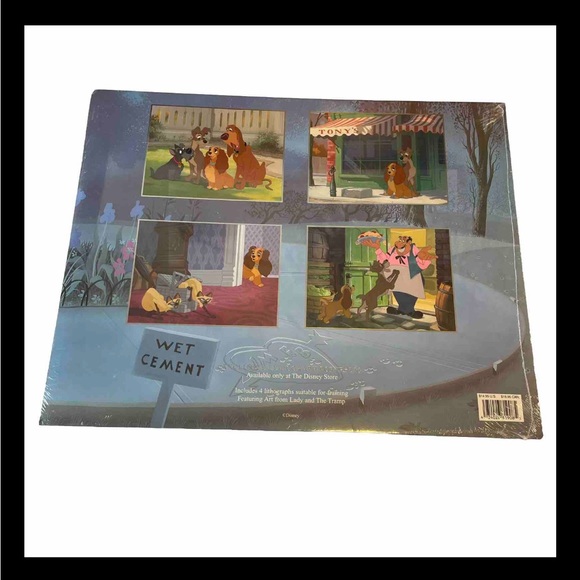 Brand New Walt Disney’s Lady & The Tramp 4 Lithographs- Art Suitable For Framing - Picture 2 of 3